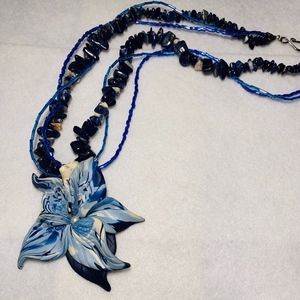 Clay Flower Necklace